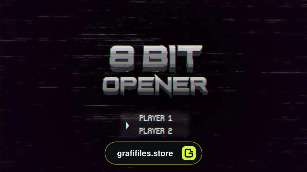 پروژه افترافکت وله 8Bit Opener