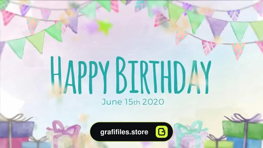 پروژه افترافکت اسلایدشو تولد Birthday Slideshow