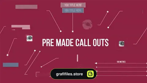 پروژه افترافکت تایتل نوشته راهنما Call Out Design Pack
