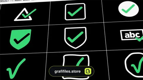 پروژه افترافکت Check Marks X Kit