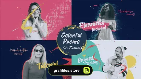 پروژه افترافکت تیزر تبلیغاتی Colorful Paint Promo