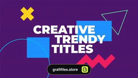 پروژه افترافکت تایتل Creative Trendy Titles