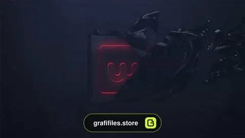 پروژه افترافکت نمایش لوگو Dark Tear Logo