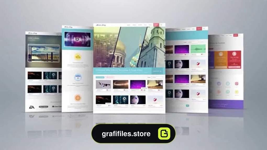 پروژه افترافکت معرفی وب سایت Elegant Website Display