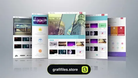پروژه افترافکت معرفی وب سایت Elegant Website Display