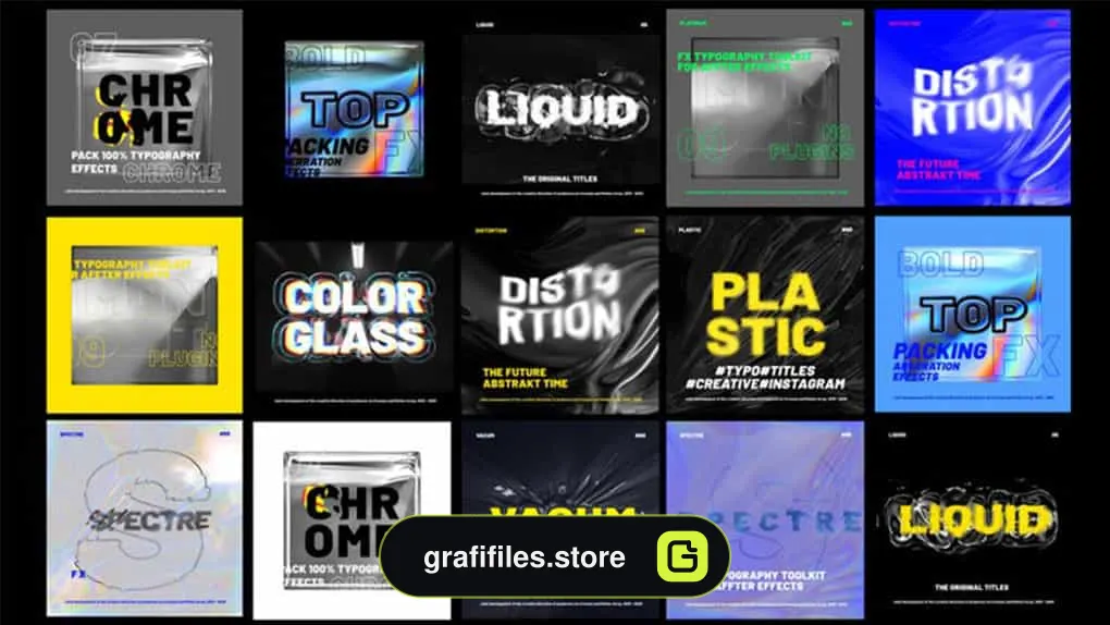 پروژه افترافکت تایپوگرافی FX Typography Toolkit