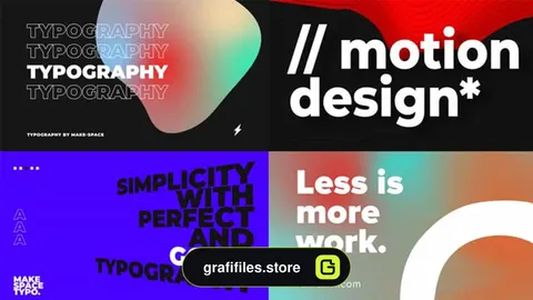 پروژه افترافکت تایپوگرافی Giant Typography