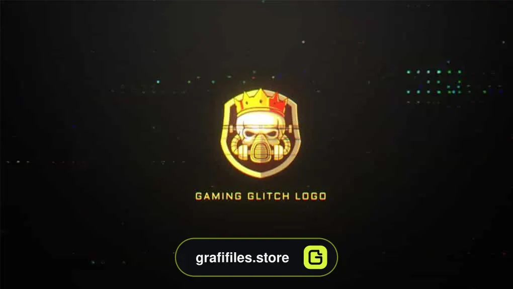 پروژه افترافکت نمایش لوگو Gaming Glitch Logo