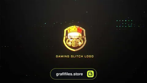 پروژه افترافکت نمایش لوگو Gaming Glitch Logo