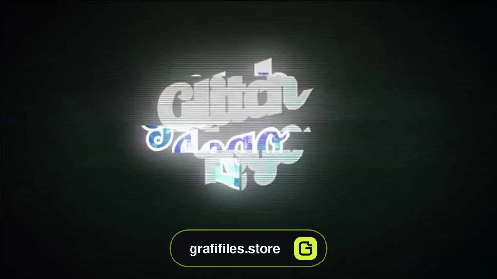 پروژه افترافکت نمایش لوگو با افکت گلیچ Glitch Logo