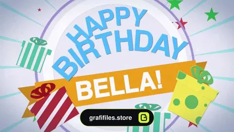 پروژه افترافکت اسلایدشو تولد Happy Birthday