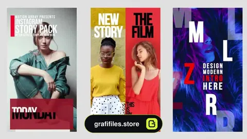 پروژه افترافکت استوری اینستاگرام Instagram Stories Pack