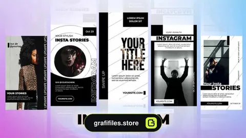 پروژه افترافکت استوری اینستاگرام Instagram Stories Pack 54