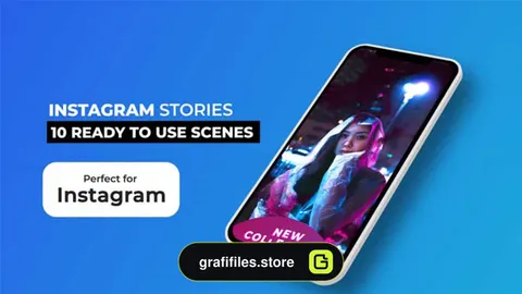 پروژه افترافکت استوری اینستاگرام Instagram Stories Pack V4