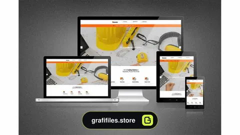 موکاپ وب سایت Modern Responsive Website Mockup