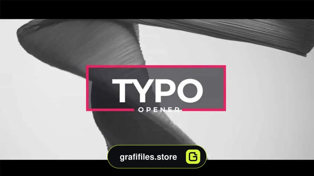پروژه افترافکت وله با تایپوگرافی Opener Typo