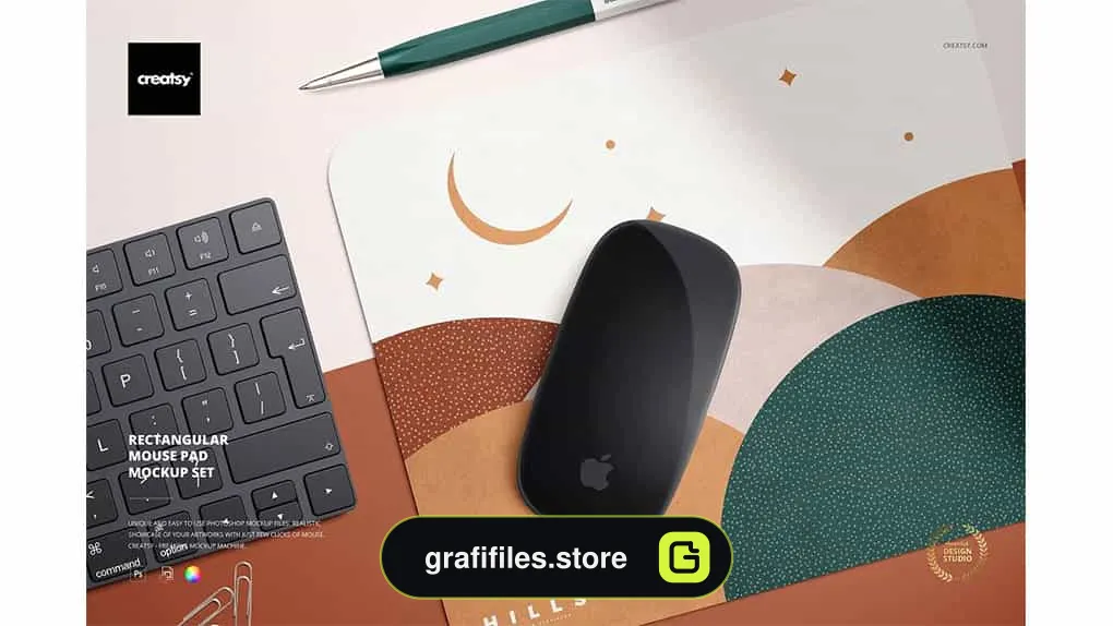 موکاپ ماوس پد مستطیل شکل