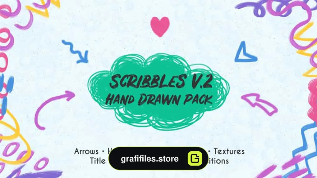 پروژه افترافکت المان کارتونی Scribbles