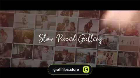 پروژه افترافکت گالری عکس Slow Paced Gallery