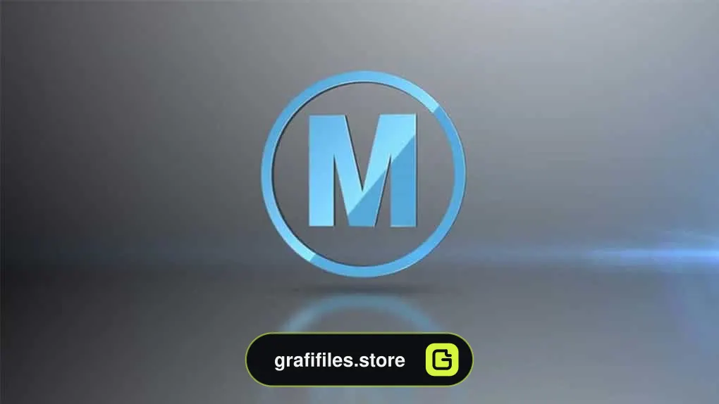 پروژه افترافکت نمایش لوگو Spinning Logo Loop