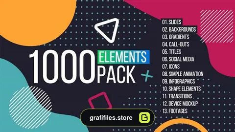 پروژه پریمیر المان گرافیکی Elements Graphics Tool Pack