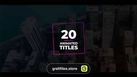 پروژه فاینال کات پرو تایتل Animated Titles