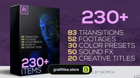 پروژه پریمیر المان گرافیکی Premiere Pro Elements Big Pack