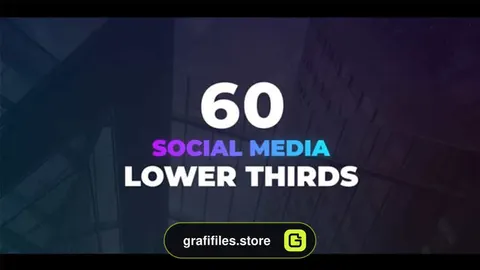 پروژه فاینال کات پرو زیرنویس شبکه اجتماعی Social Media Lower Thirds