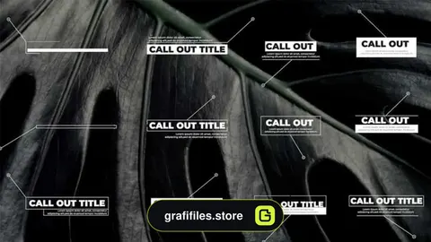 پروژه پریمیر تایتل نوشته راهنما Call Out Title