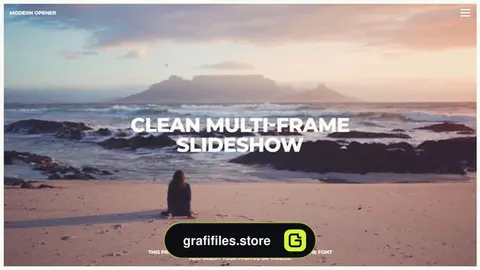 پروژه پریمیر اسلایدشو Clean Multi-frame Slideshow