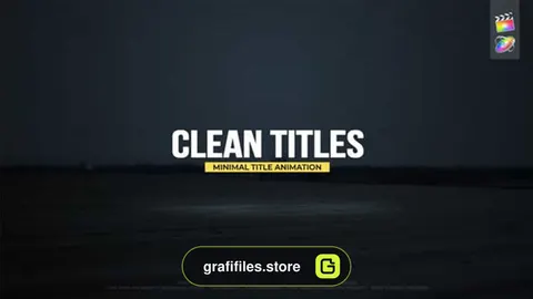 پروژه آماده فاینال کات پرو تایتل Clean Titles for FCPX