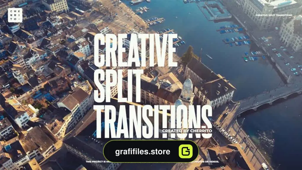 پروژه پریمیر ترانزیشن Creative Split Transitions