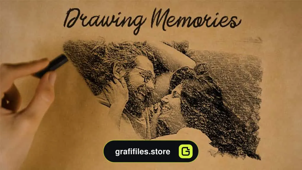 پروژه پریمیر اسلایدشو Drawing Memories 4K