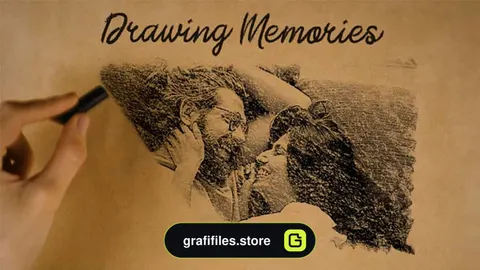 پروژه پریمیر اسلایدشو Drawing Memories 4K