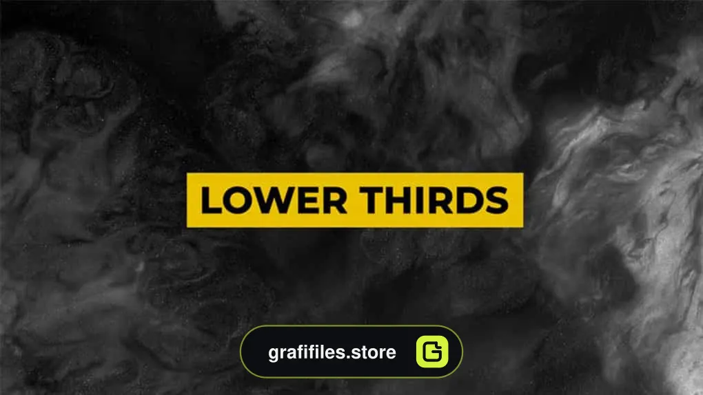 پروژه پریمیر زیرنویس Dynamic Lower Thirds