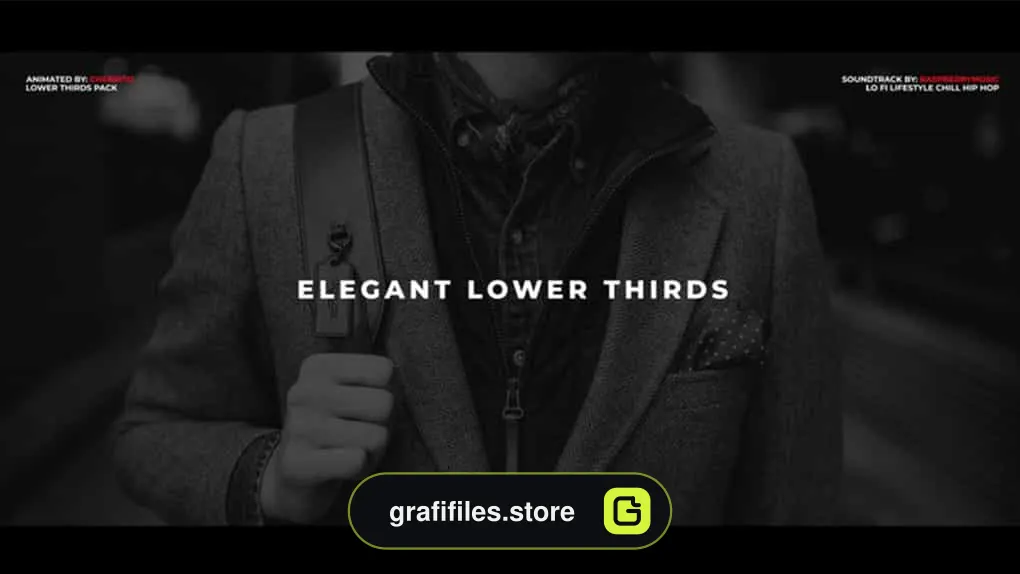 پروژه پریمیر زیرنویس Elegant Lower Thirds