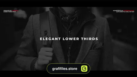 پروژه پریمیر زیرنویس Elegant Lower Thirds