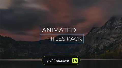 پروژه پریمیر تایتل و زیرنویس Fast Corporate Titles & Lower Thirds 4K