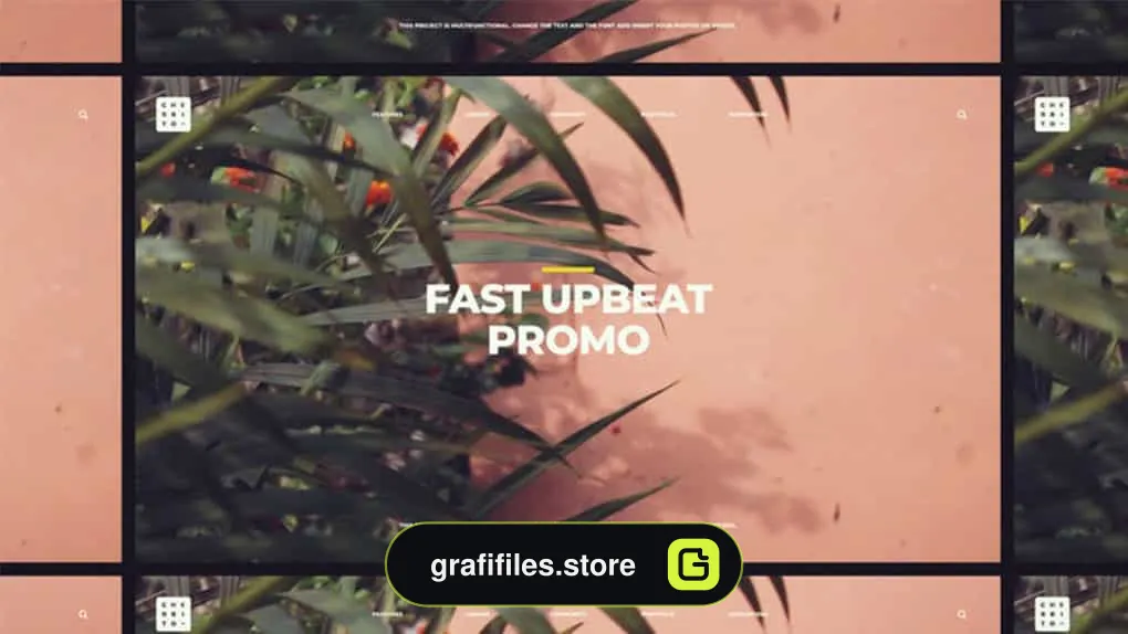 پروژه پریمیر تیزر تبلیغاتی Fast Upbeat Promo