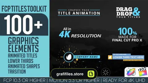 پروژه فاینال کات پرو تایتل FCP Titles Toollkit