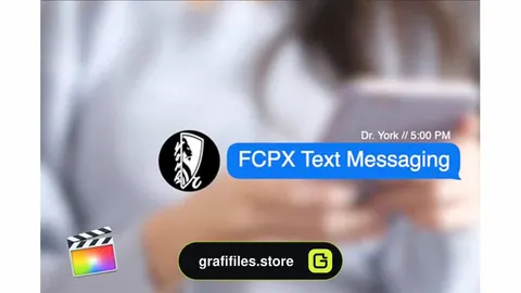 پروژه آماده فاینال کات پرو نمایش پیامک
