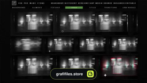 پروژه پریمیر ابزار ساخت افکت گلیچ Glitch Kit