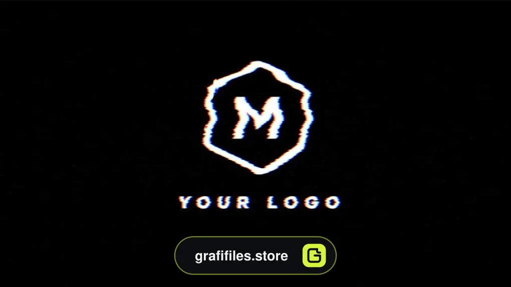 پروژه فاینال کات پرو نمایش لوگو Glitch Logo