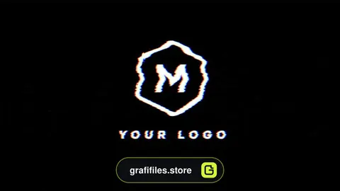 پروژه فاینال کات پرو نمایش لوگو Glitch Logo