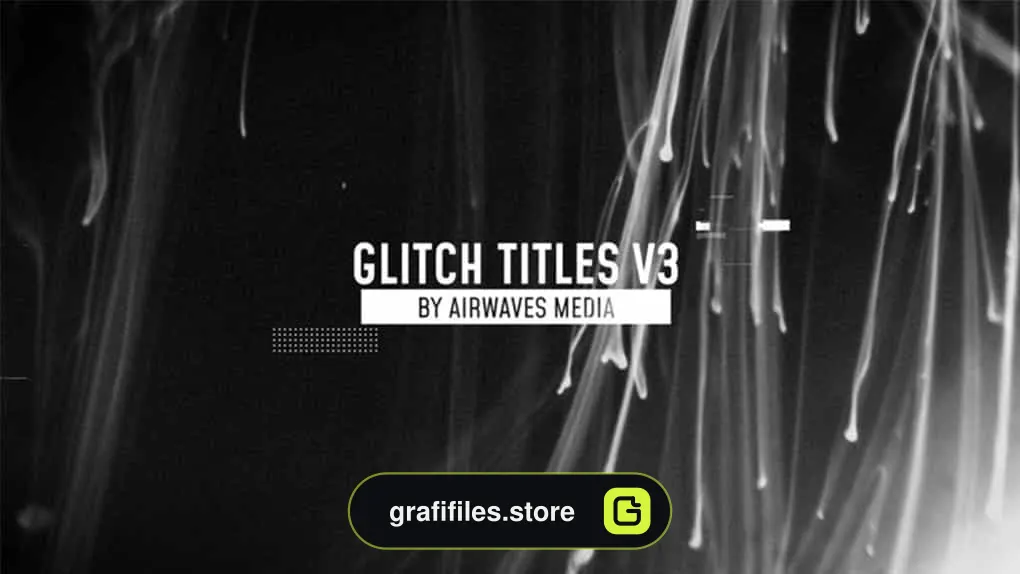 پروژه پریمیر تایتل Glitch Titles V3