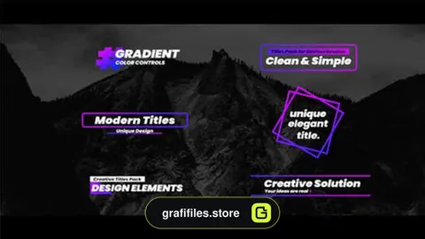 پروژه آماده فاینال کات پرو تایتل Gradient Titles For FCPX