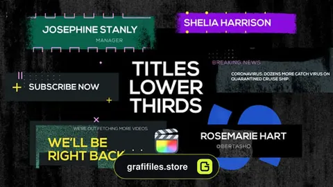 پروژه آماده فاینال کات پرو تایتل Grunge Distortion Title Reveals