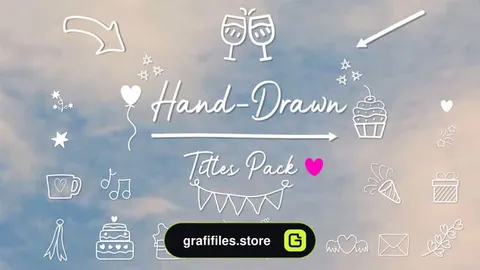 پروژه فاینال کات پرو تایتل Hand-Drawn Titles Pack