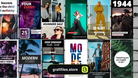پروژه پریمیر استوری اینستاگرام Instagram Stories