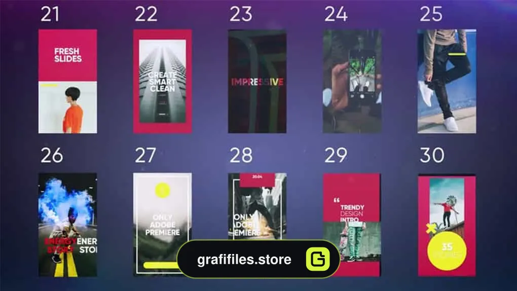 پروژه پریمیر استوری اینستاگرام Instagram Stories Pack